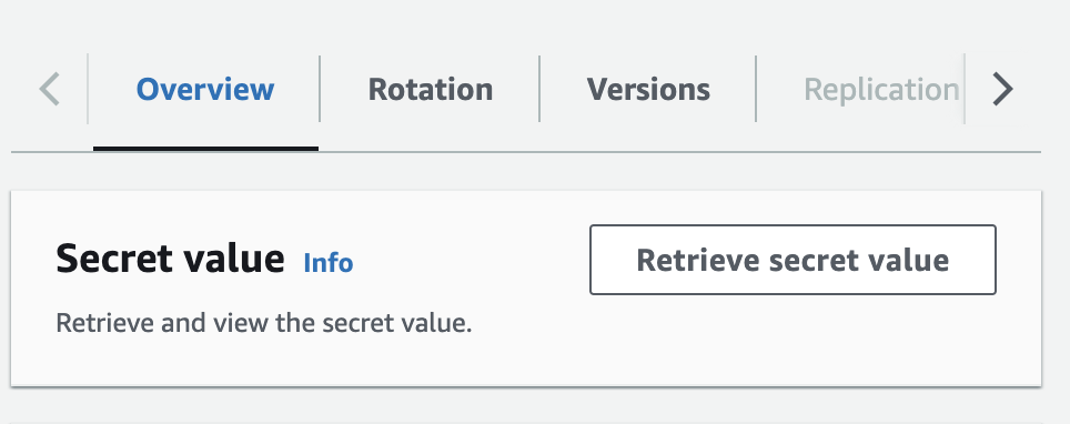 Retrieve secret value